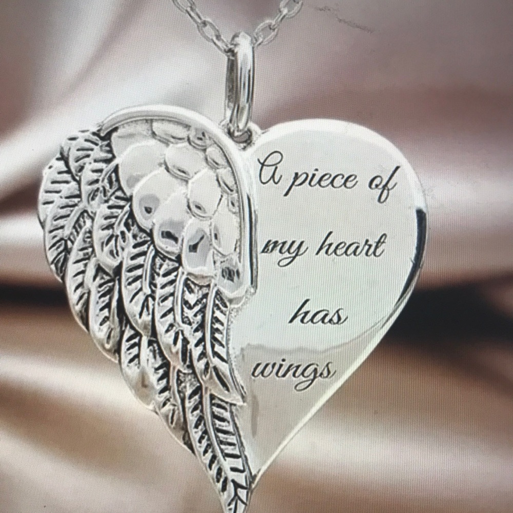 Necklace Angel Wing “piece of my 💕is in he… - Picture 1 of 3